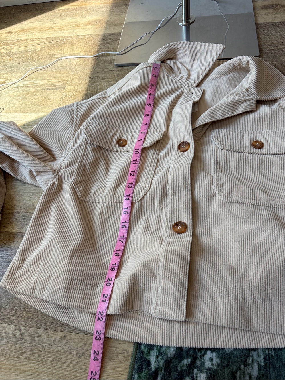 Avec Les Filles Cream Corduroy Jacket - Picture 6 of 10